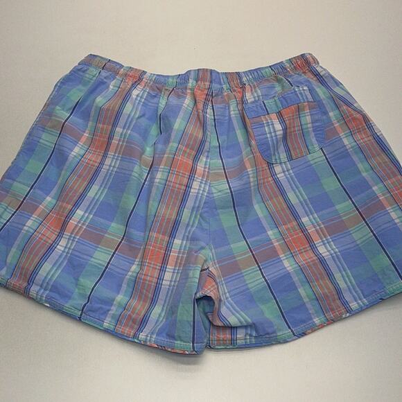 L.L. BEAN Women’s Large Plaid Pastel Lightweight Cotton Shorts A - Picture 3 of 3